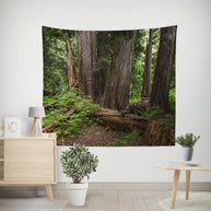Mysterious Cedar Forest Wall Tapestry - Decorative