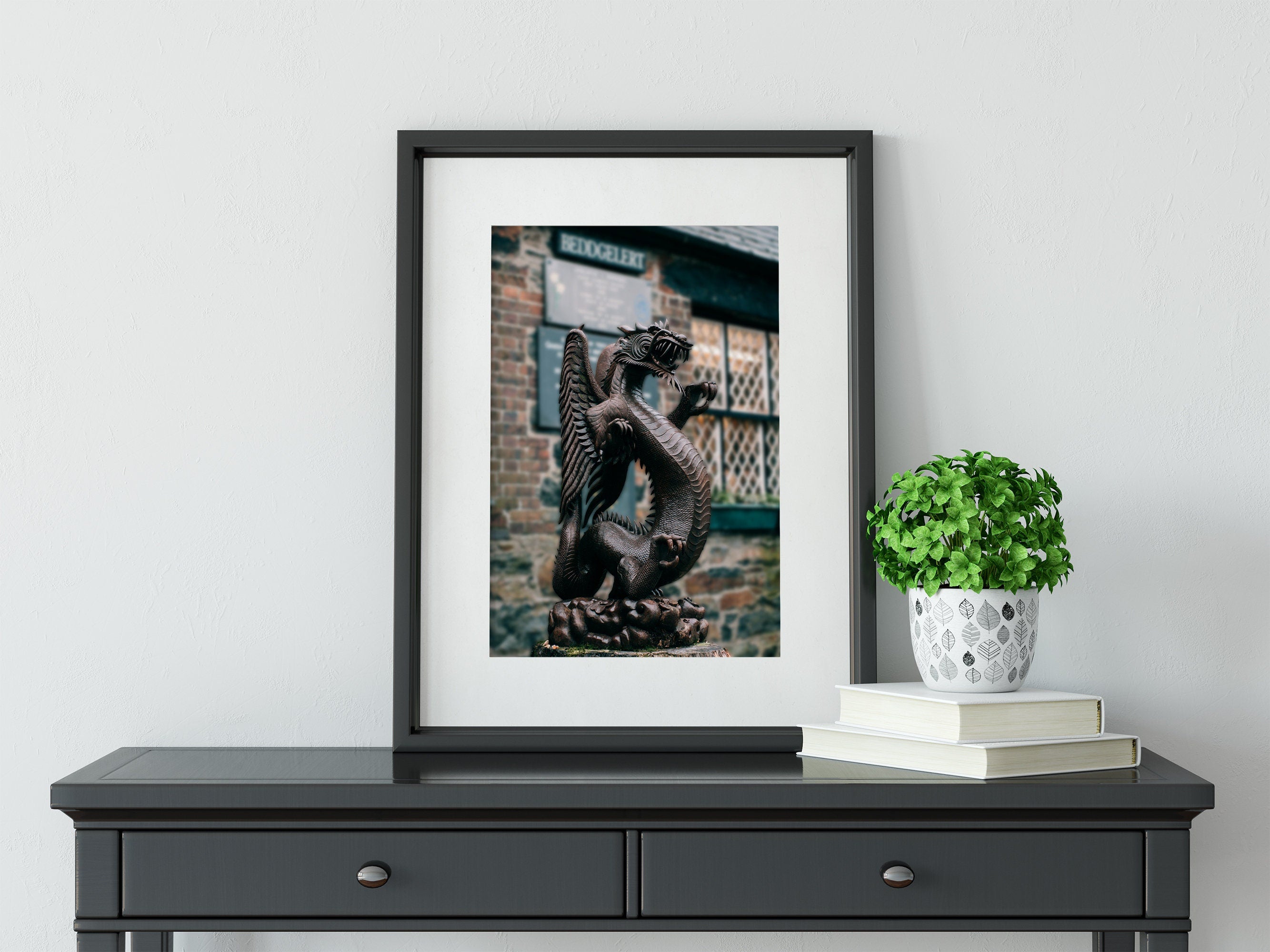 Welsh Dragon Photo Print Wales Decor Y Ddraig Goch The Red -