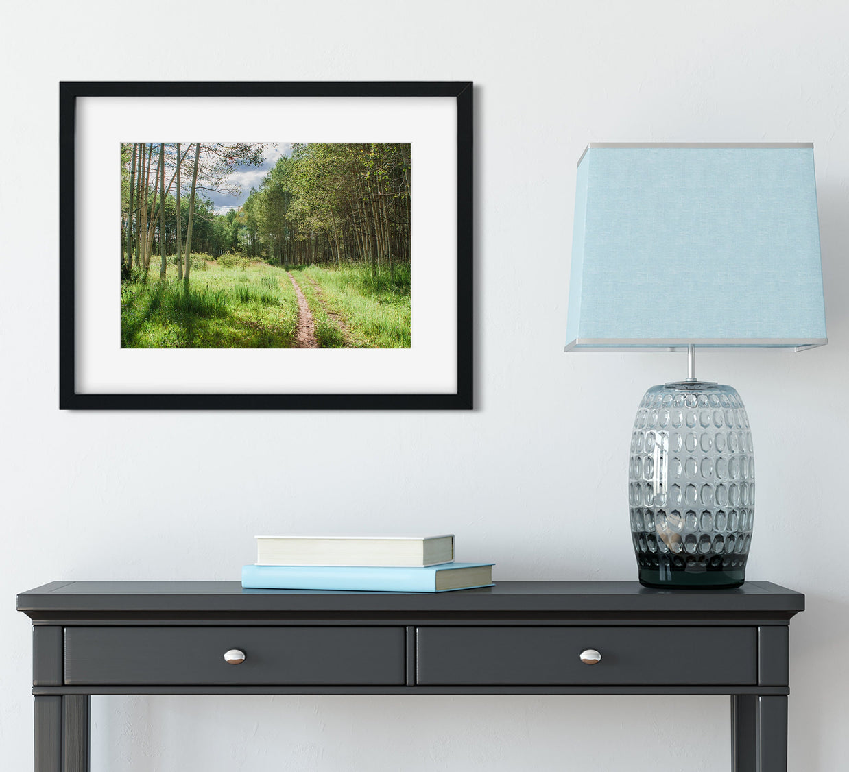 Mountain Trail Photo Print Aspen Forest Photography Hiking