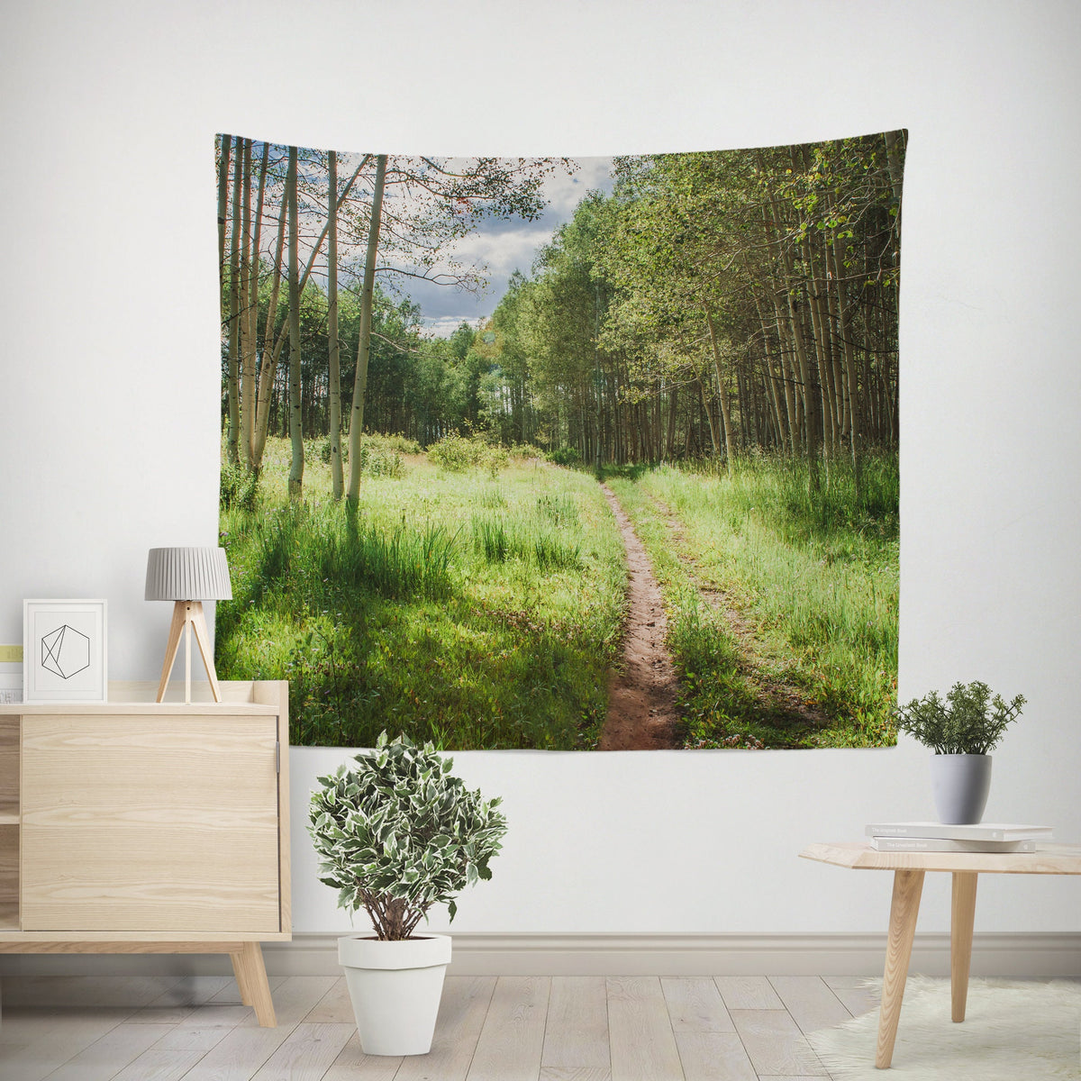 Summer in the Aspens Wall Tapestry Utah Nature Decor -