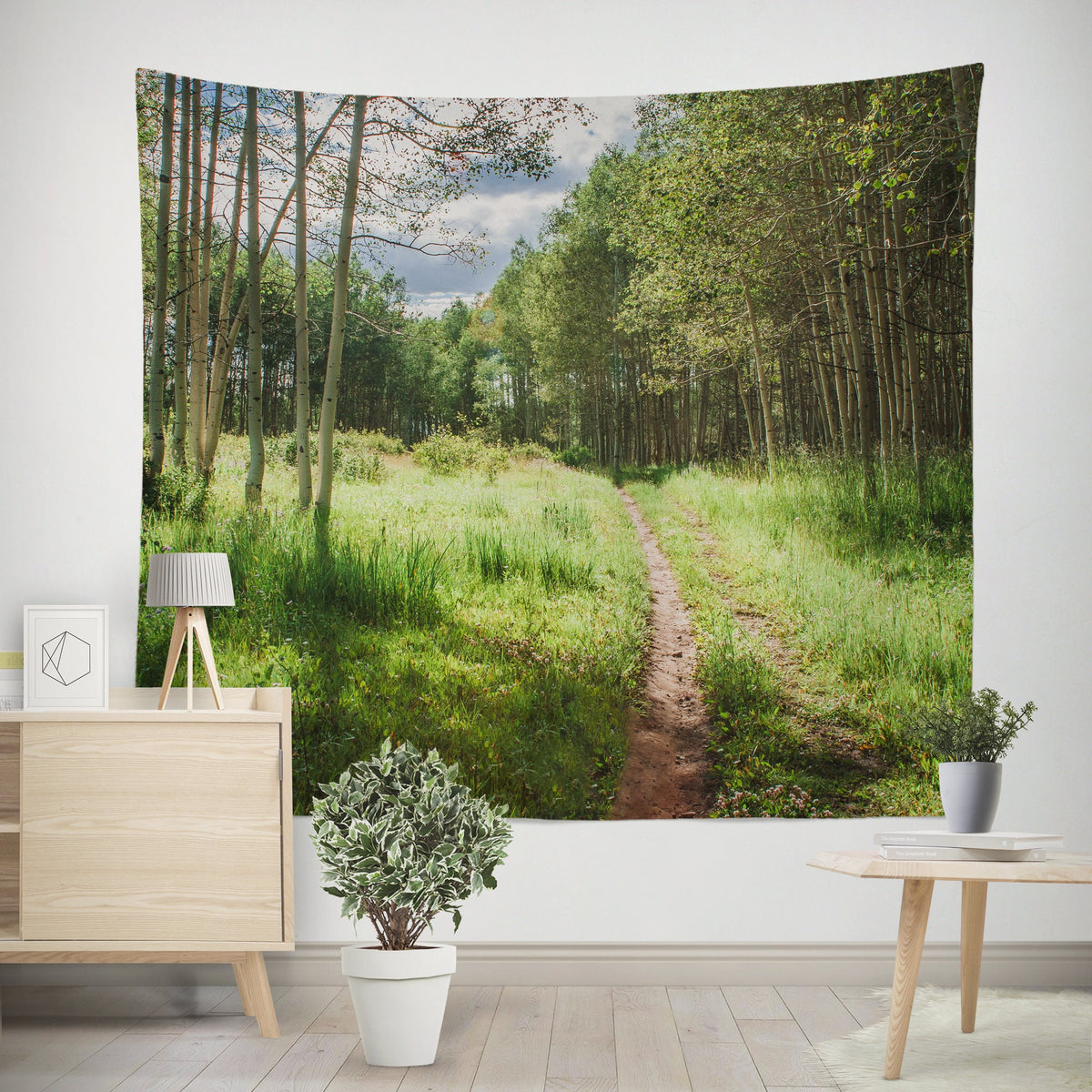 Summer in the Aspens Wall Tapestry Utah Nature Decor -
