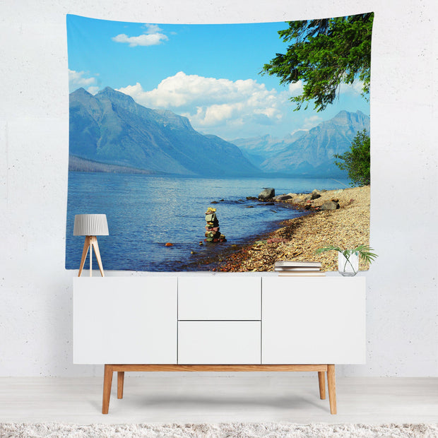 Lake McDonald Glacier National Park Wall Tapestry -