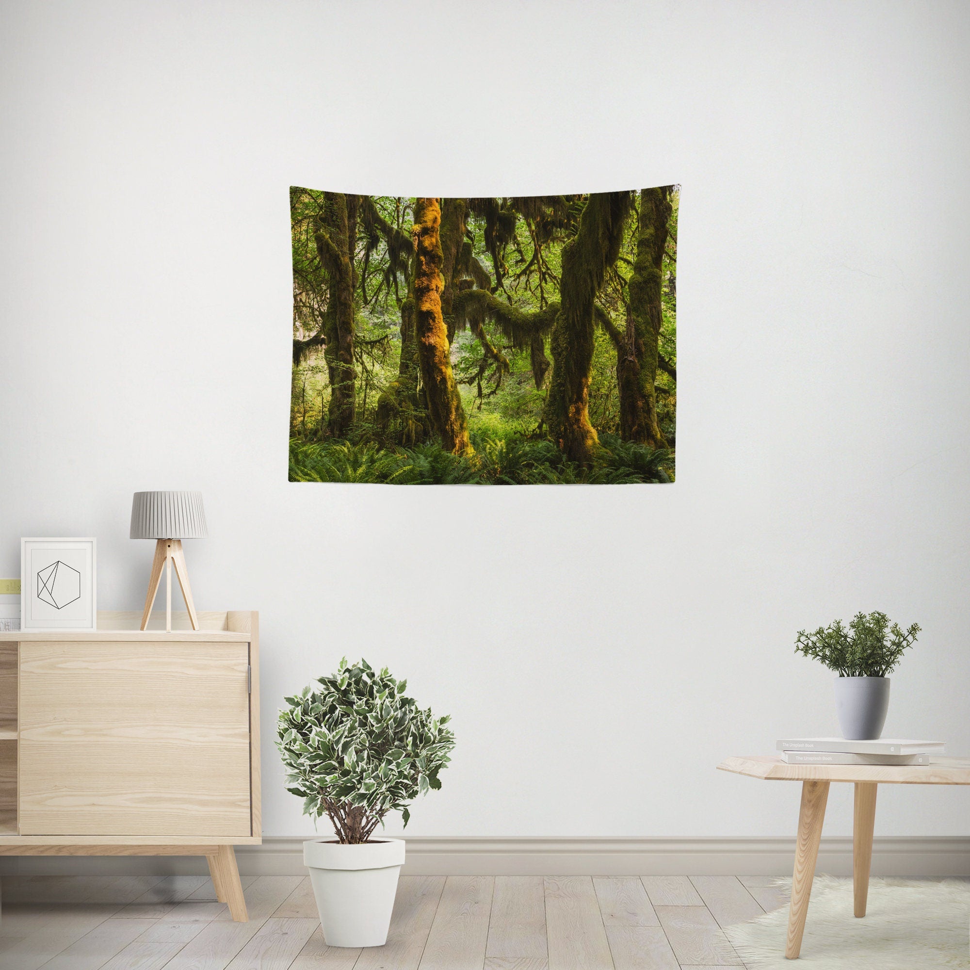 Hanging Moss Forest Tapestry Pacific Northwest Olympic