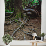 Northwest Forest Tree Roots Wall Tapestry - Decorative