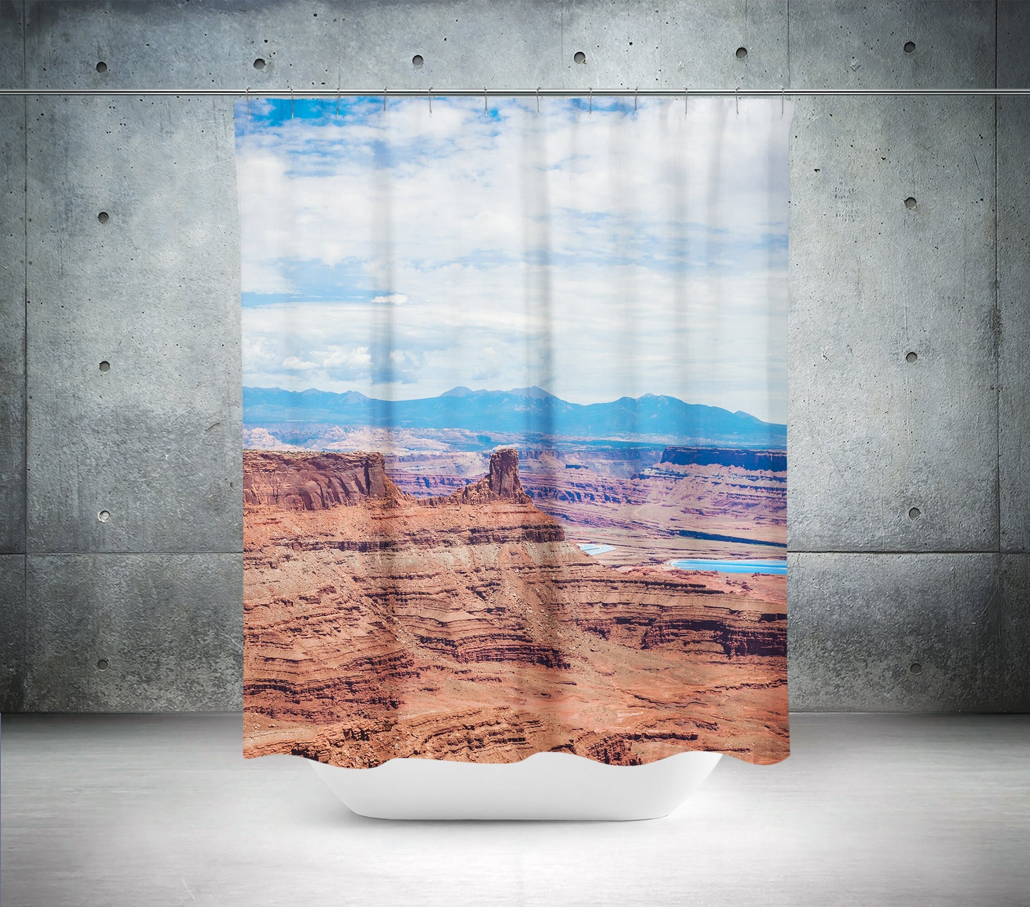 Canyonlands Desert Shower Curtain 71x74 inch Southwest Decor