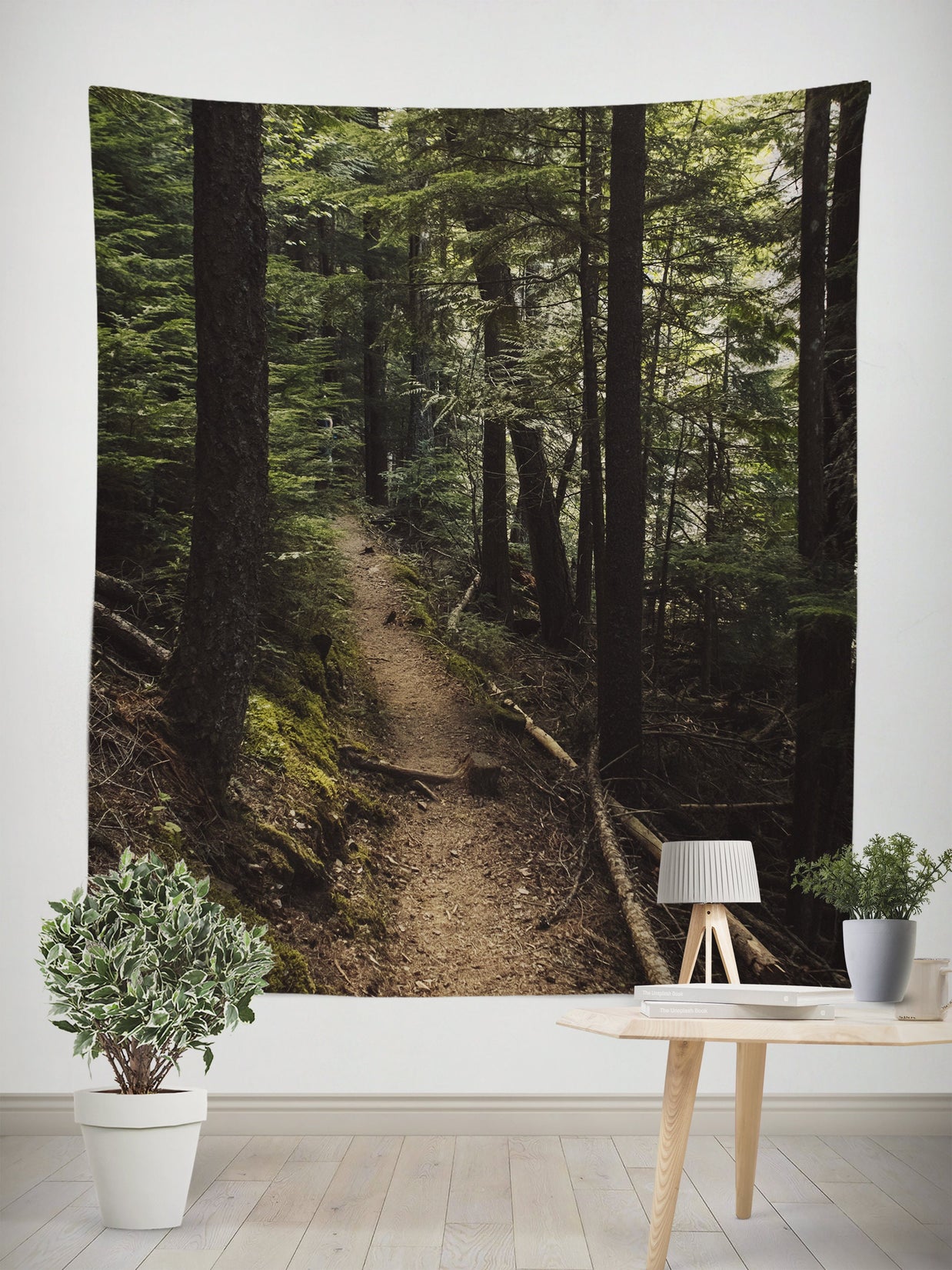 Cedar Forest Hike Nature Wall Tapestry - Decorative