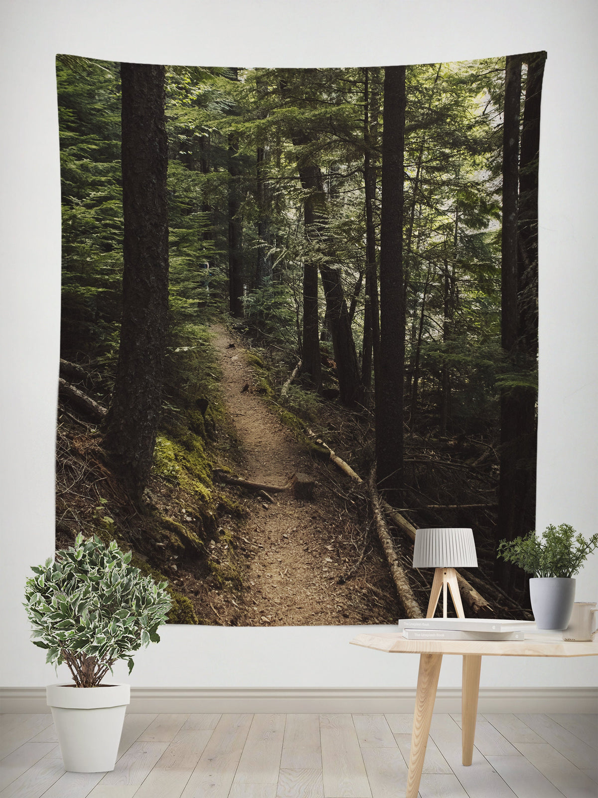 Cedar Forest Hike Nature Wall Tapestry - Decorative