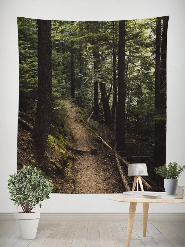 Cedar Forest Hike Nature Wall Tapestry - Decorative
