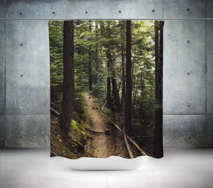 Cedar Forest Shower Curtain 71x74 inch Wilderness Trail