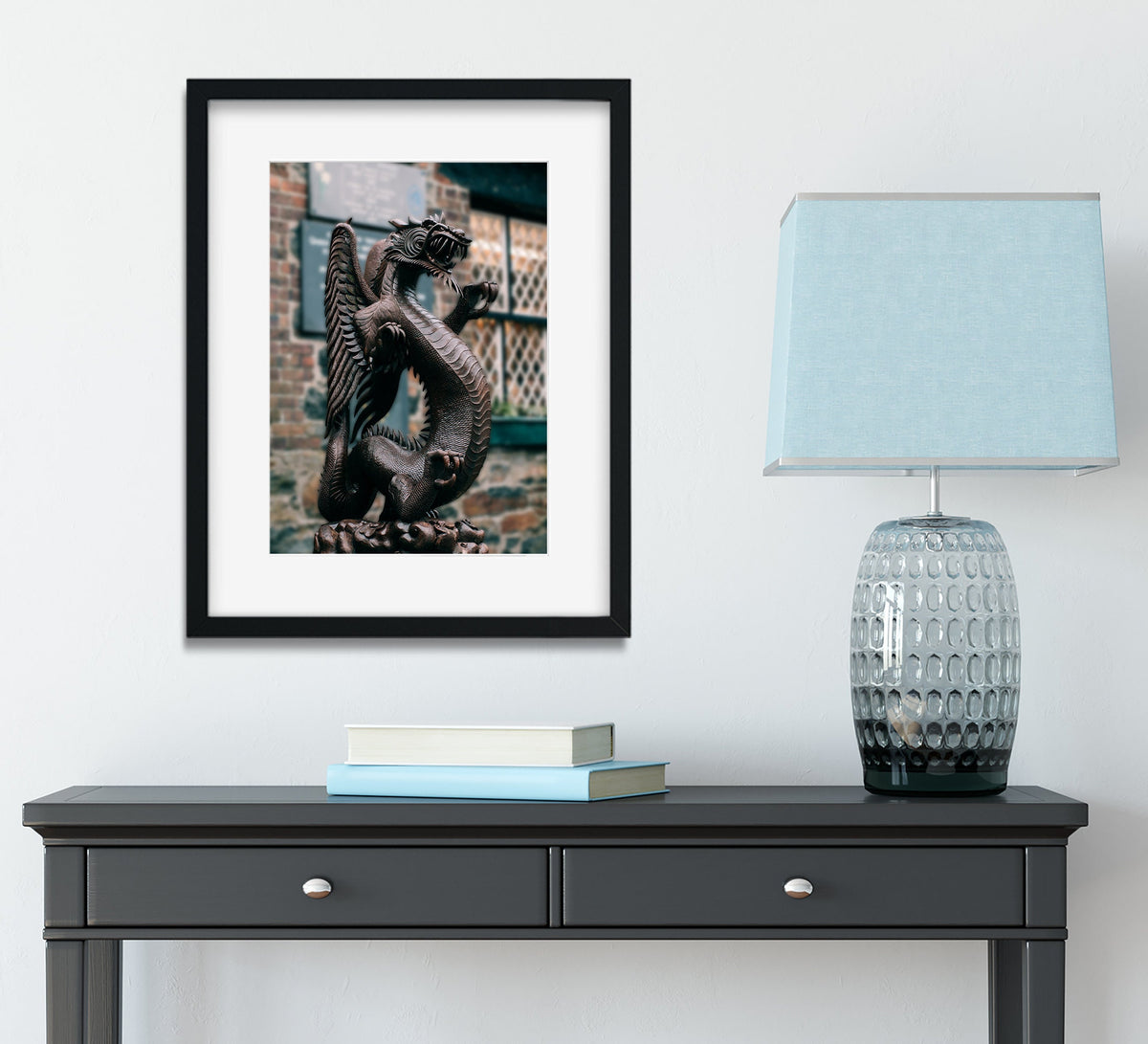 Welsh Dragon Photo Print Wales Decor Y Ddraig Goch The Red -