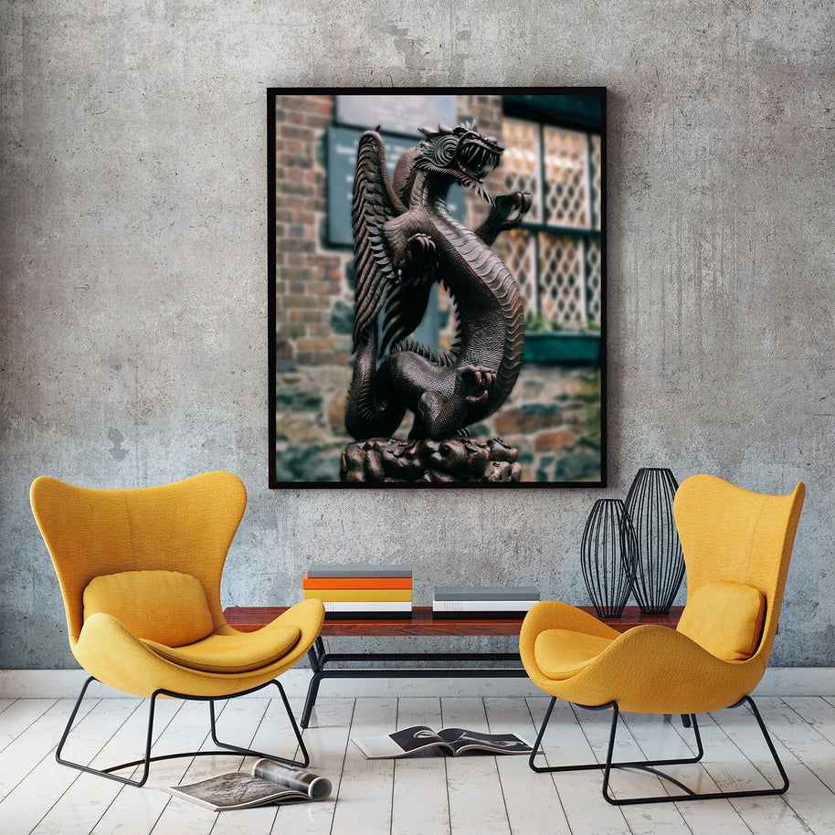 Welsh Dragon Photo Print Wales Decor Y Ddraig Goch The Red -