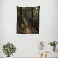 Cedar Forest Hike Nature Wall Tapestry - Decorative
