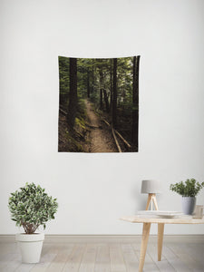 Cedar Forest Hike Nature Wall Tapestry - Decorative