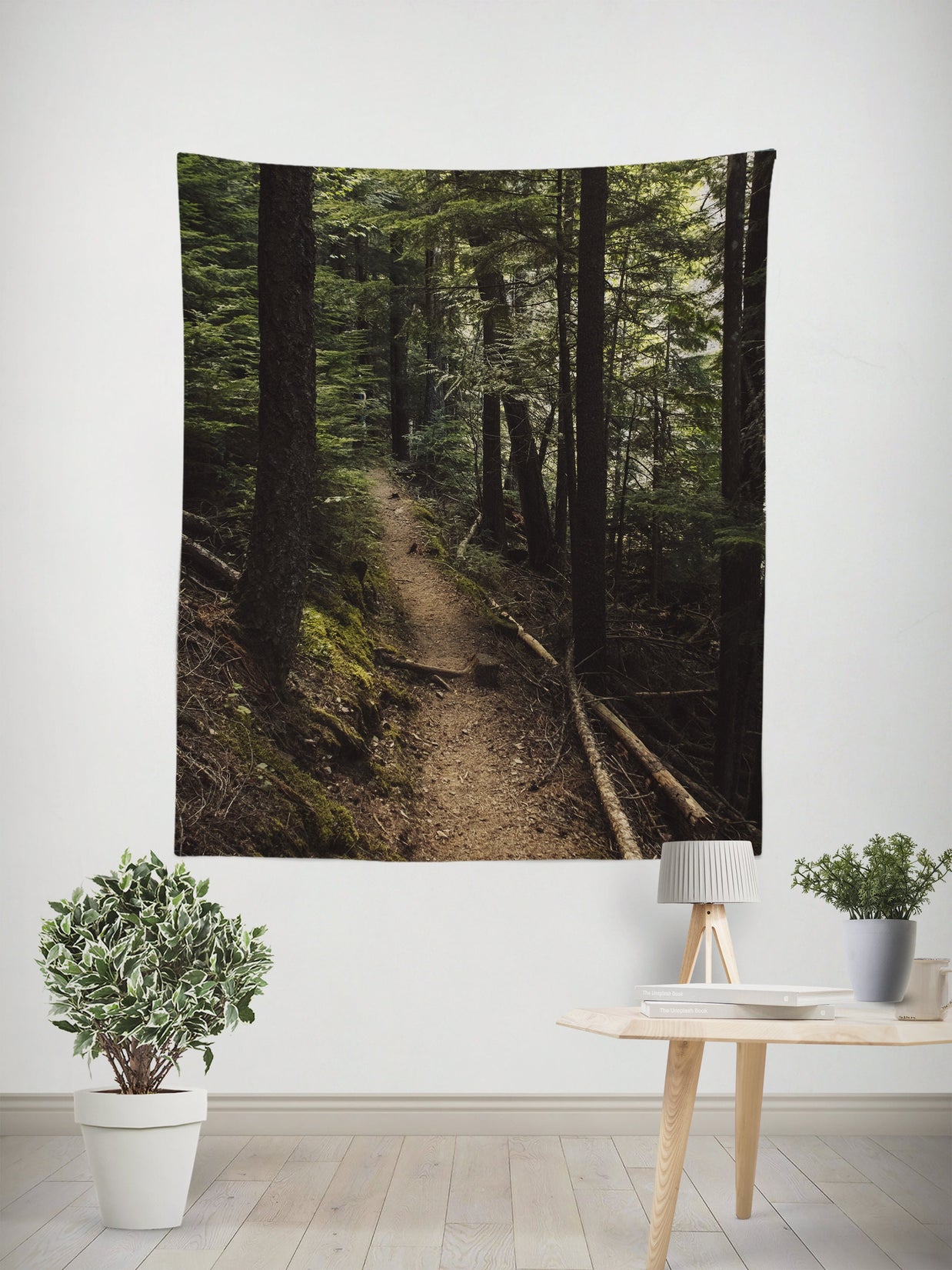 Cedar Forest Hike Nature Wall Tapestry - Decorative