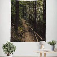 Cedar Forest Hike Nature Wall Tapestry - Decorative