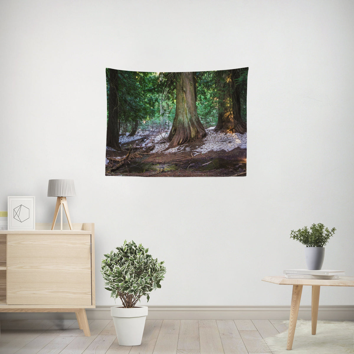 Giant Cedar Pacific Northwest Forest Tapestry - Decorative