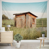 Montana Farmhouse Wall Tapestry Pumphouse - Decorative