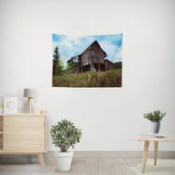 Rustic Barn Farmhouse Wall Tapestry Country Western Themed
