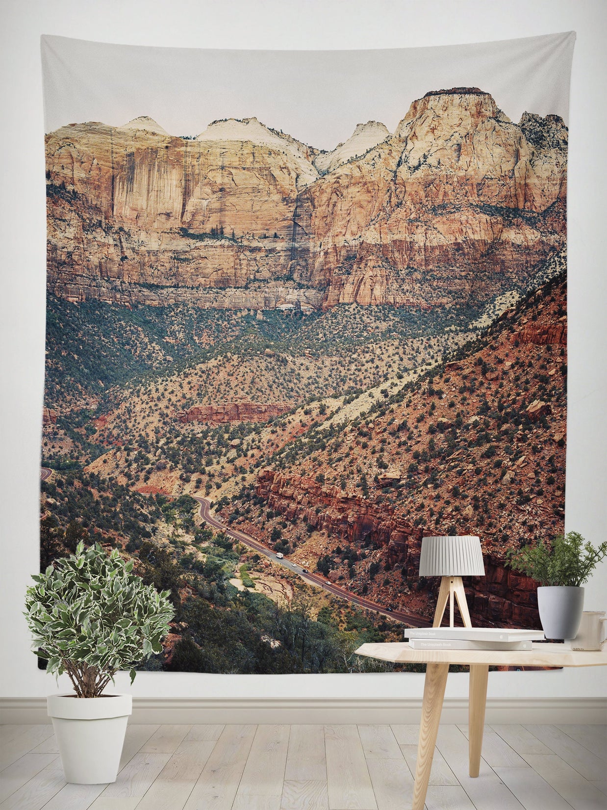 Road to Zion Wall Tapestry Southwest Decor - Decorative