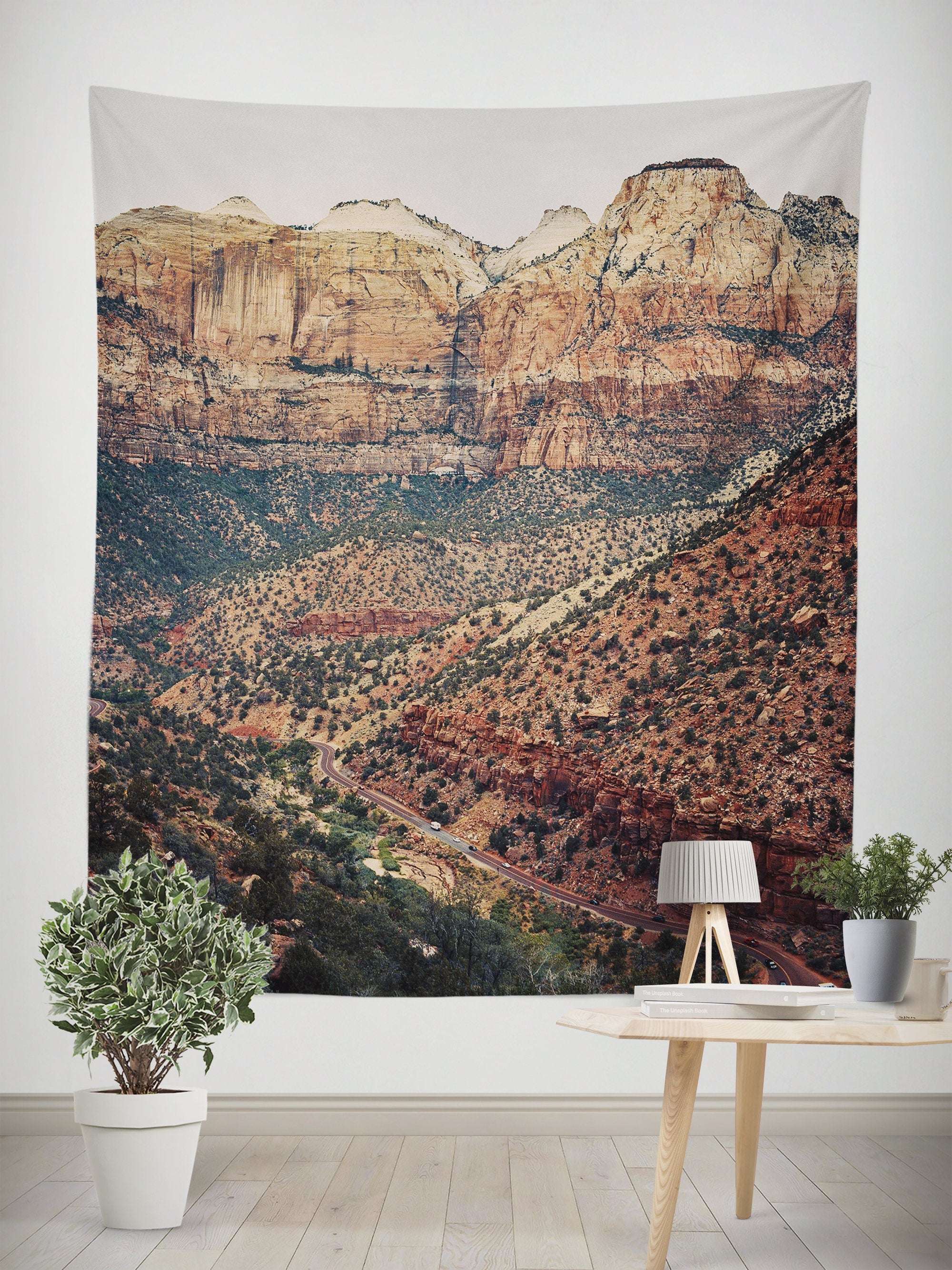Road to Zion Wall Tapestry Southwest Decor - Decorative