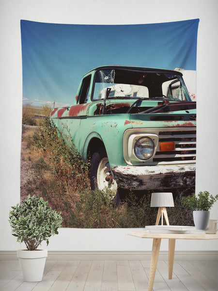 Vintage Ford Truck Tapestry Retro Decor - Decorative