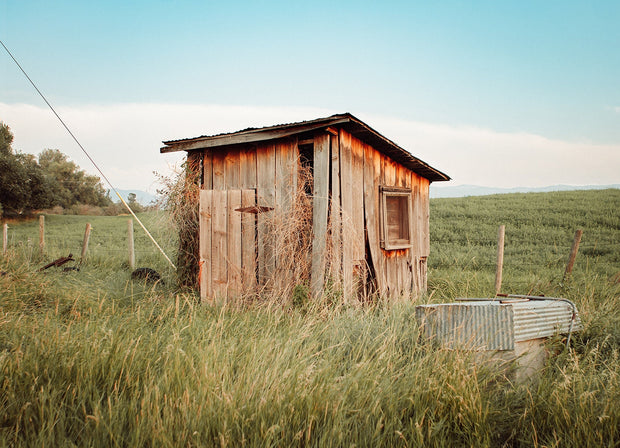 Montana Pumphouse Photo Print Farm Wall Art - Photography