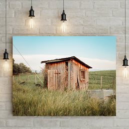 Montana Pumphouse Photo Print Farm Wall Art - Photography