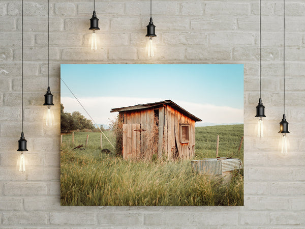 Montana Pumphouse Photo Print Farm Wall Art - Photography