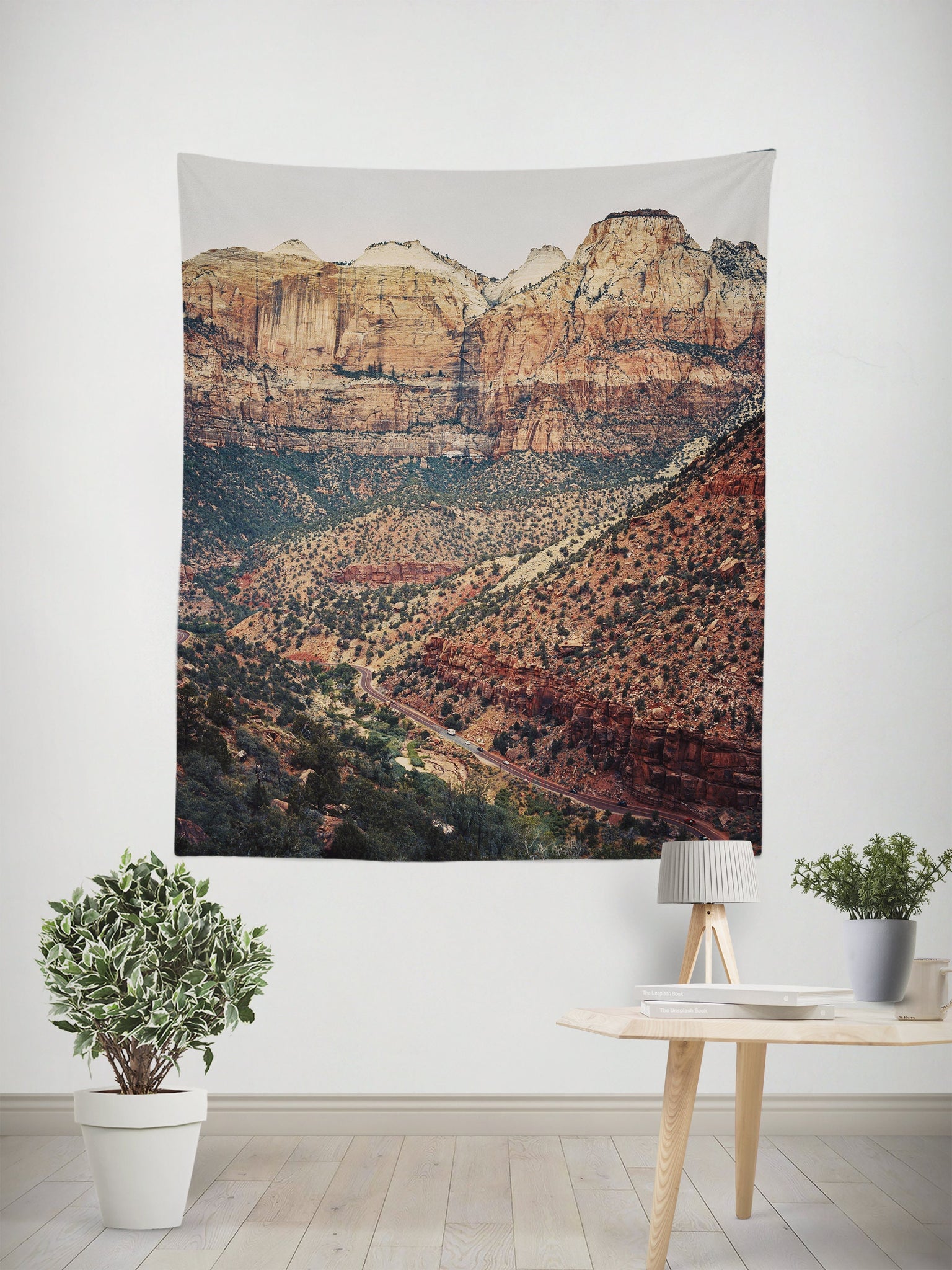Road to Zion Wall Tapestry Southwest Decor - Decorative