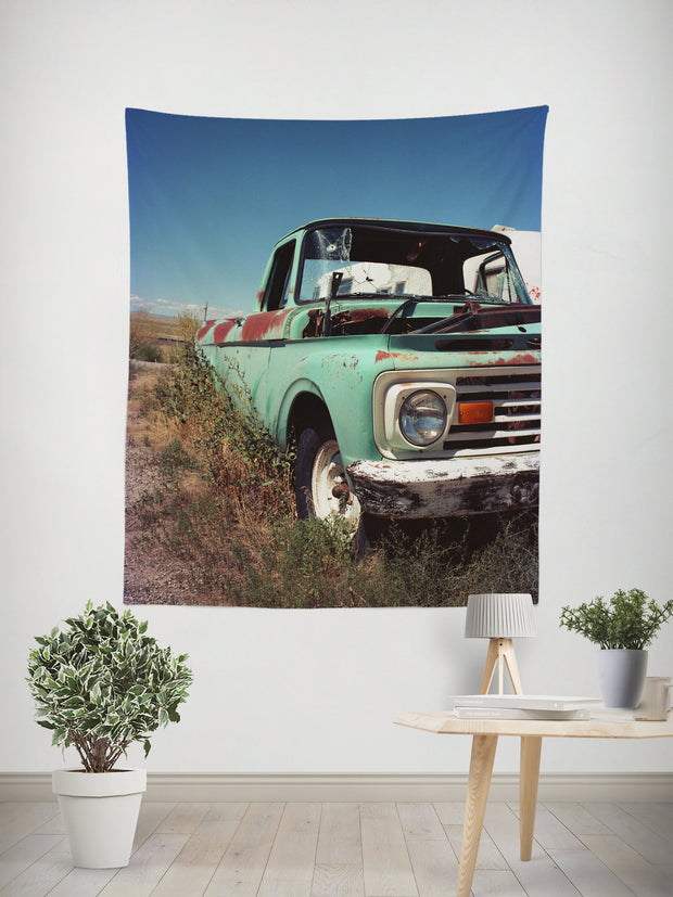 Vintage Ford Truck Tapestry Retro Decor - Decorative