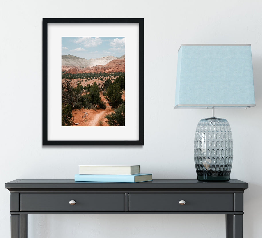 Utah Hiking Trail Photo Print Desert Photography Southwest
