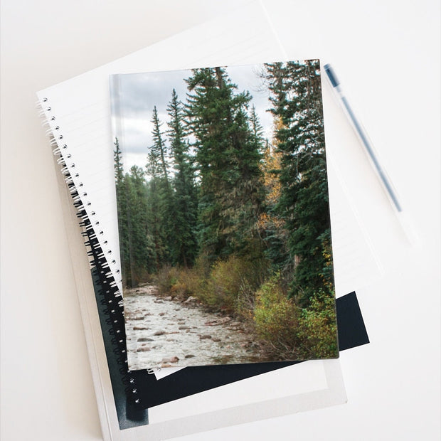 Autumn River Notebook - Spiral or Hard Cover Ruled Line -