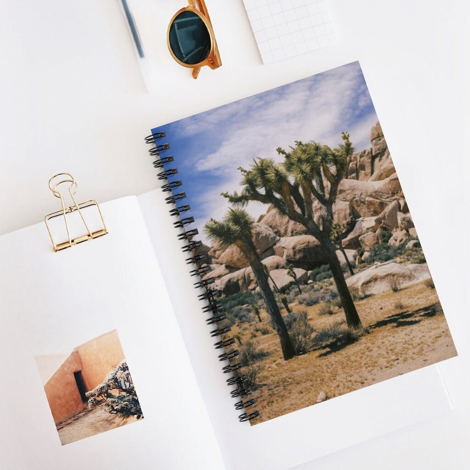 Joshua Tree Notebook - Spiral or Hard Cover Ruled Line -