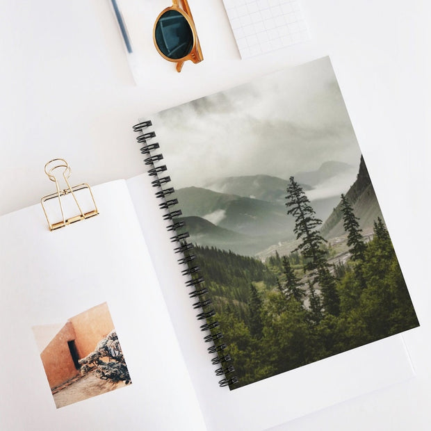 Foggy Mountain Valley Notebook - Spiral or Hard Cover Ruled