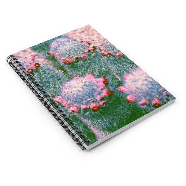 Cactus Family Notebook - Spiral or Hard Cover Ruled Line -