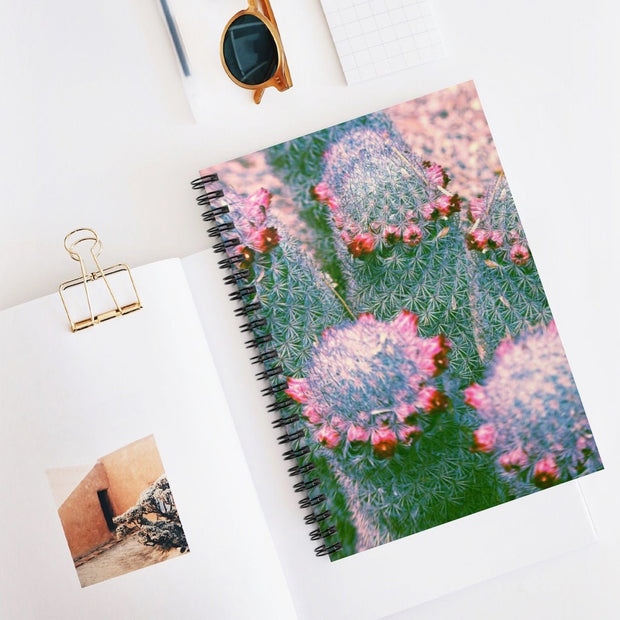 Cactus Family Notebook - Spiral or Hard Cover Ruled Line -