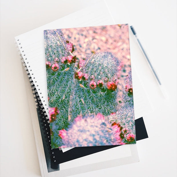 Cactus Family Notebook - Spiral or Hard Cover Ruled Line -