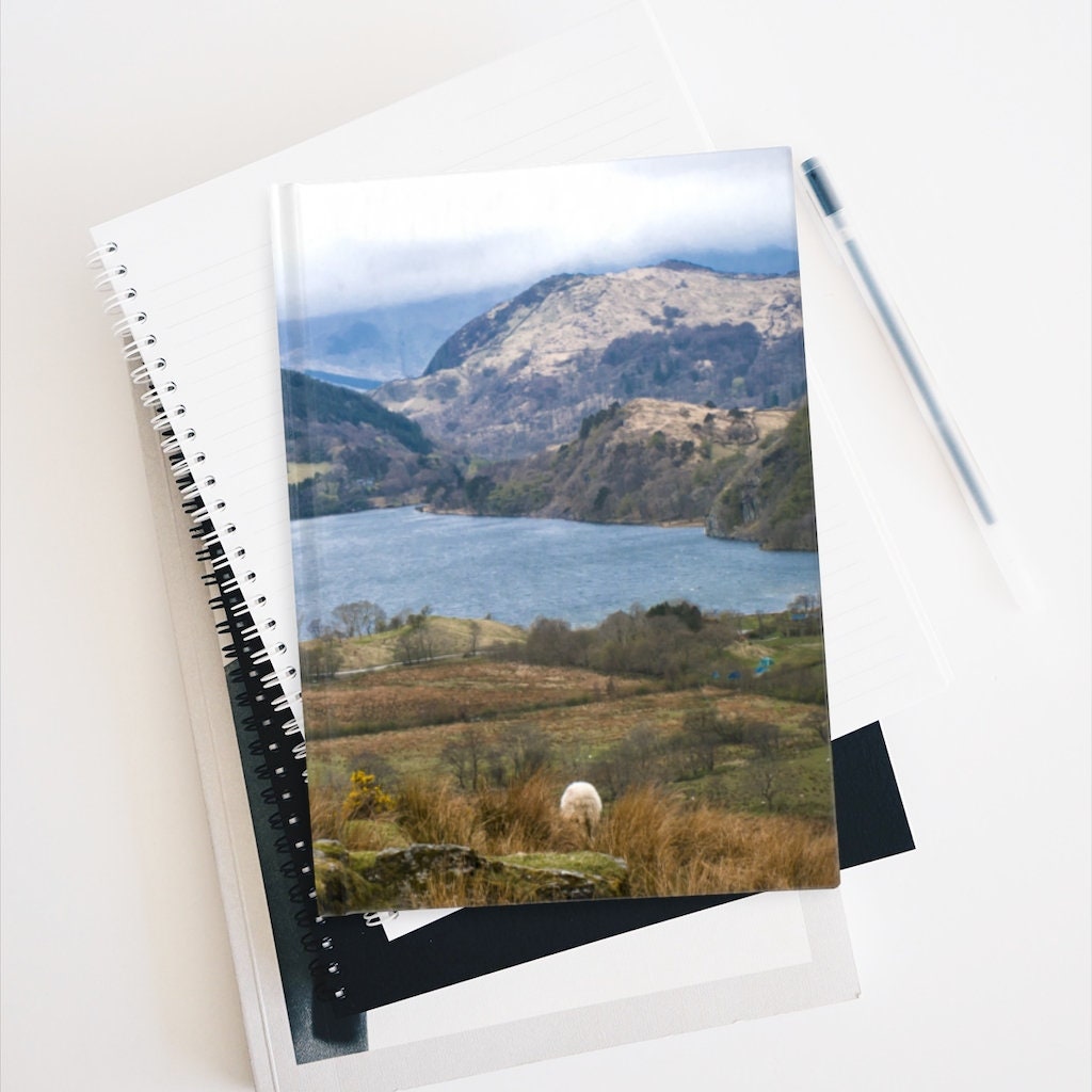 Country Scene Notebook - Spiral or Hard Cover Ruled Line -