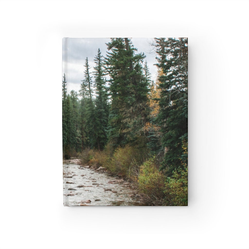 Autumn River Notebook - Spiral or Hard Cover Ruled Line -