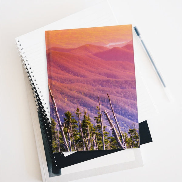 Rainbow Forest Notebook - Spiral or Hard Cover Ruled Line -