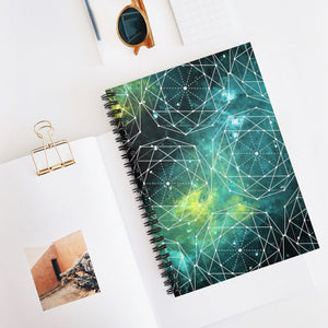 Outer Space Notebook - Spiral or Hard Cover Ruled Line -