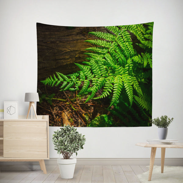 Green Fern Nature Tapestry - Decorative Tapestries