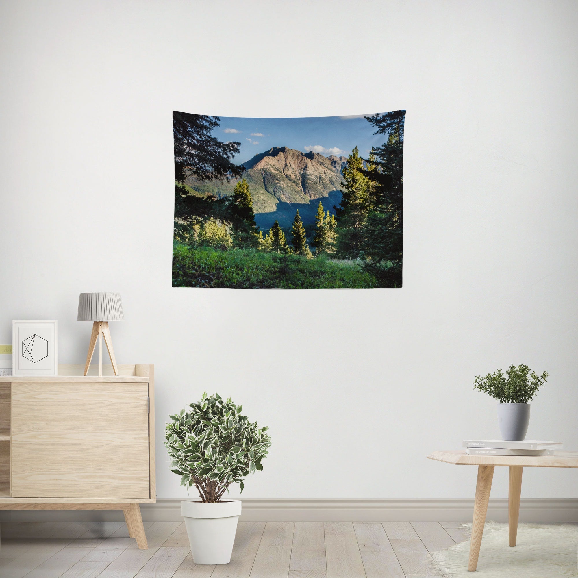 Mountain Peak Wall Tapestry Colorado Forest Hanging -