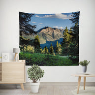 Mountain Peak Wall Tapestry Colorado Forest Hanging -