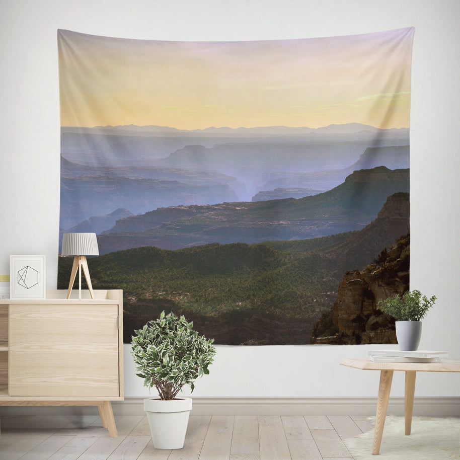 Grand Canyon Sunset Southwest Tapestry - Decorative