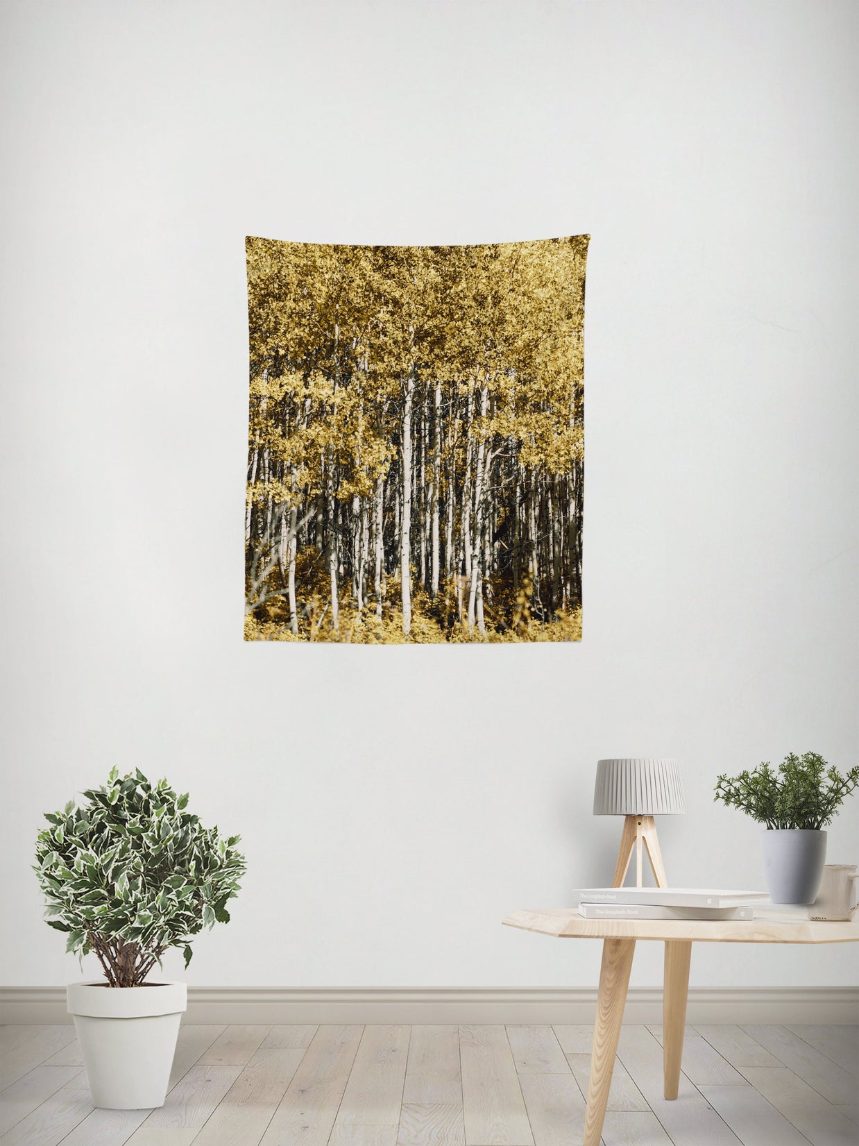 Autumn Aspen Forest Wall Tapestry - Decorative Tapestries