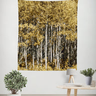Autumn Aspen Forest Wall Tapestry - Decorative Tapestries