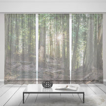 Cedar Forest Window Curtain Set of 3 150x84 inch total -
