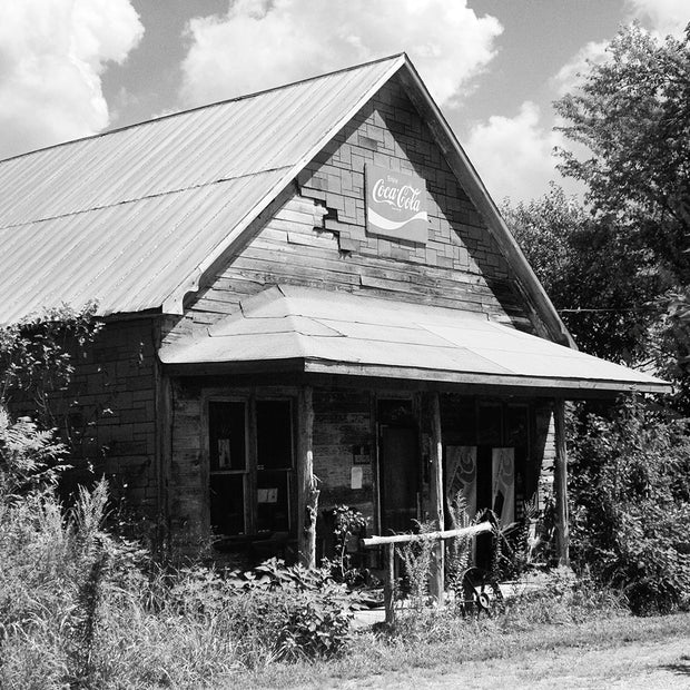 Indiana General Store Black and White Wall Art Print -