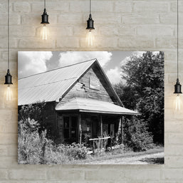 Indiana General Store Black and White Wall Art Print -